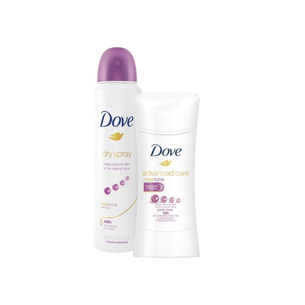 Dove Pink Rosa Clear Tone Antiperspirant Deodorant Dry Spray 3.8 oz | Shipt