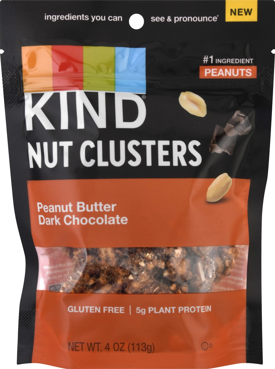 slide 2 of 13, KIND Peanut Butter Dark Chocolate Nut Clusters , 4 oz