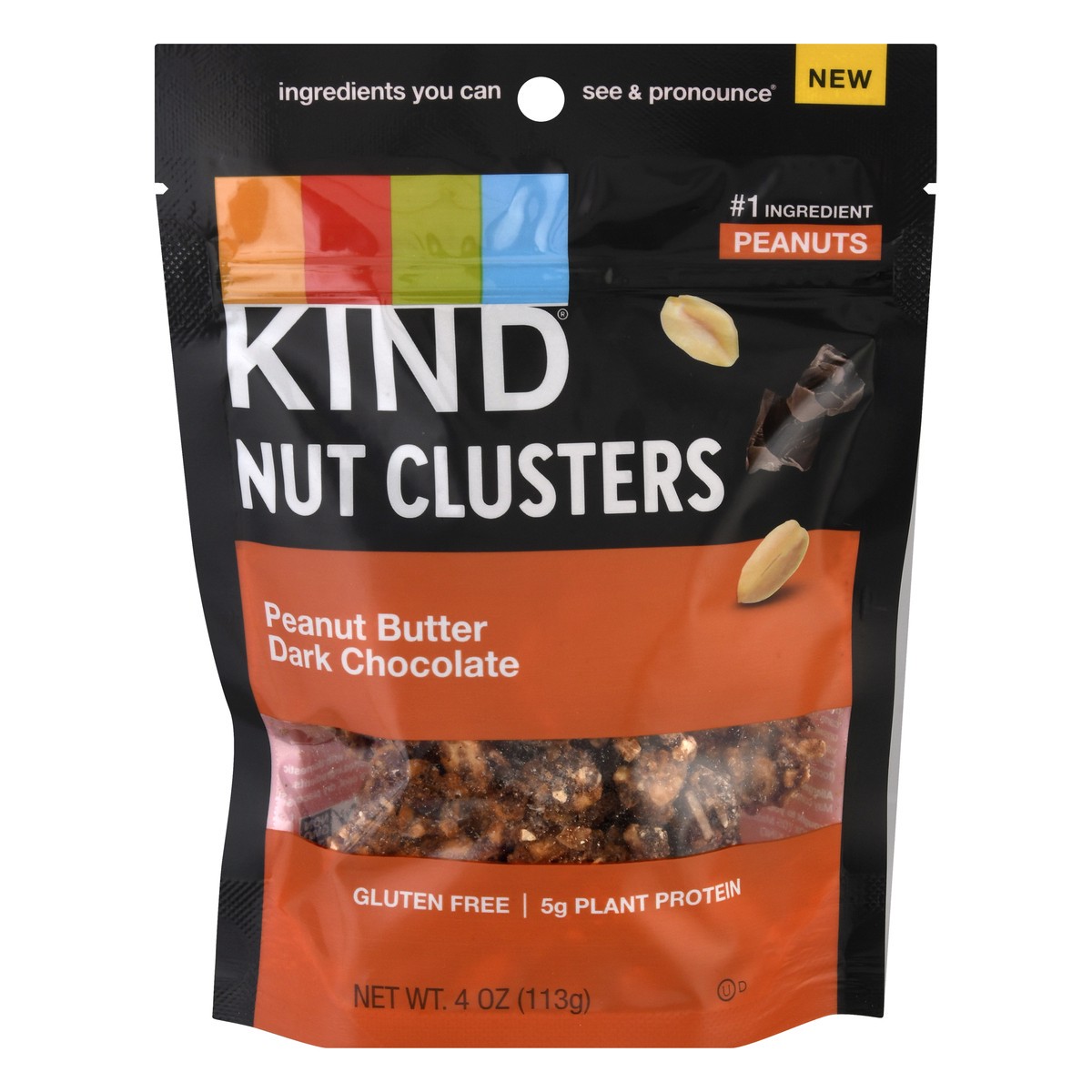 slide 1 of 13, KIND Peanut Butter Dark Chocolate Nut Clusters , 4 oz