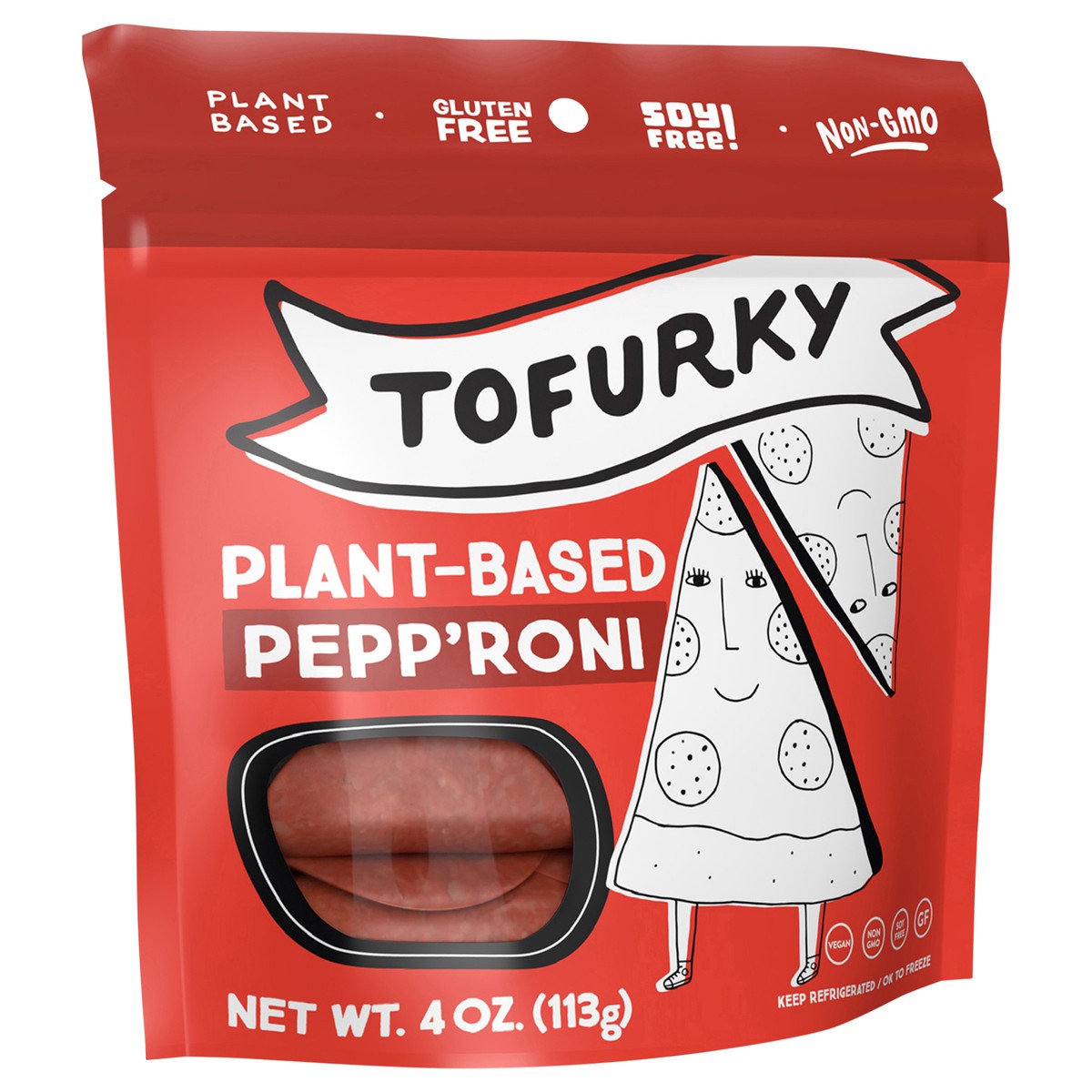 slide 5 of 9, Tofurky Pepp'roni, 4 oz