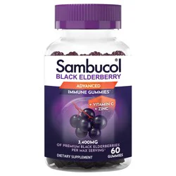 Sambucol Immune Support Black Elderberry Gummies - 60 ct
