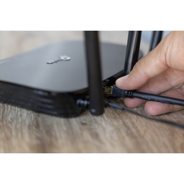 slide 3 of 5, Ativa Cat8 Ethernet Cable, 4’, Black, 80007, 1 ct