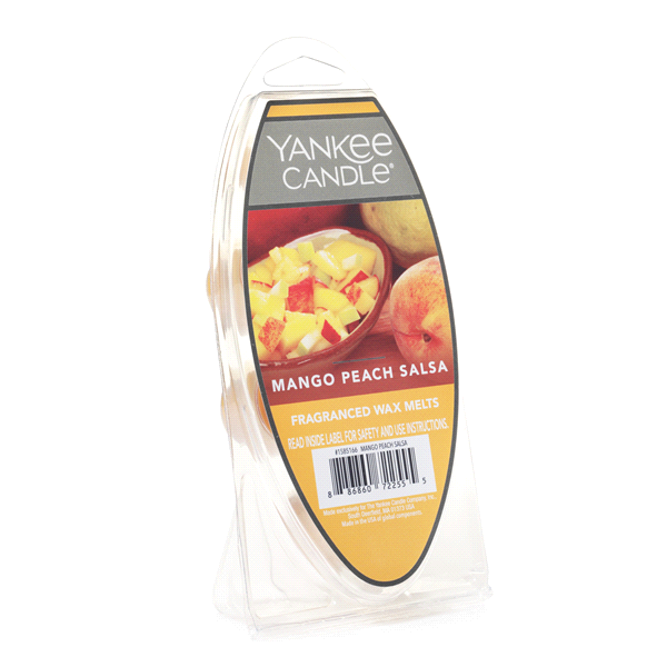 slide 1 of 1, Yankee Candle Wax Melt Mango Peach Salsa, 2.6 oz