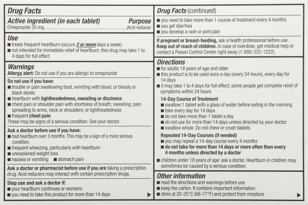 slide 4 of 9, TopCare Acid Relief Omeprazole, Delay Release Tablets-Topcare, 3 ct