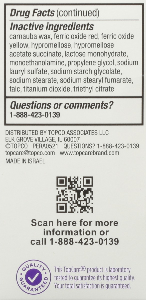 slide 2 of 9, TopCare Acid Relief Omeprazole, Delay Release Tablets-Topcare, 3 ct