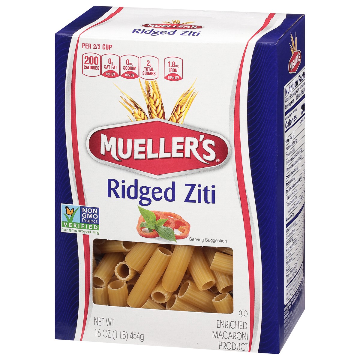 slide 8 of 11, Mueller's Ridged Ziti 16 oz, 16 oz