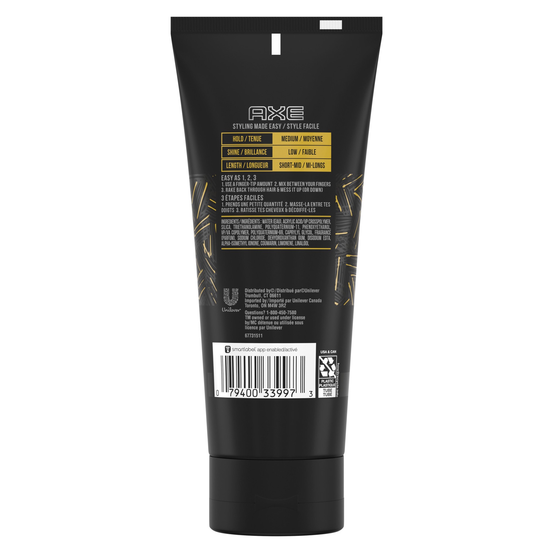 slide 4 of 4, AXE Messy Look Hair Gel Matte, 6 oz, 6 oz