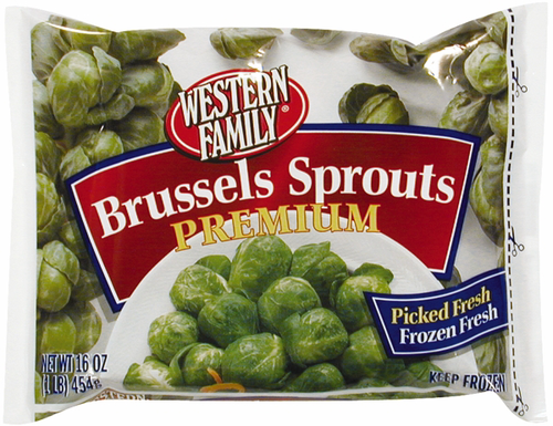 slide 1 of 1, Western Family Brussels Sprouts Premium, 16 oz