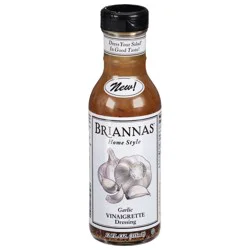 BRIANNAS Home Style Garlic Vinaigrette Dressing 12 fl oz