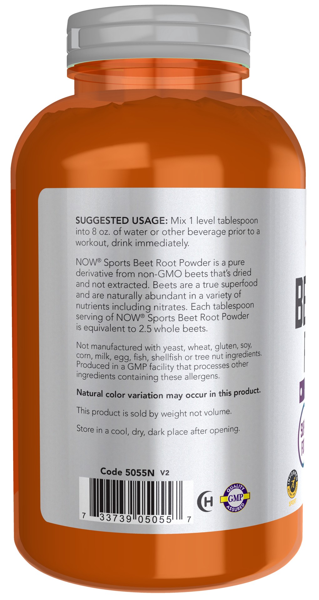 slide 3 of 5, NOW Sports Beet Root Powder - 12 oz., 12 oz