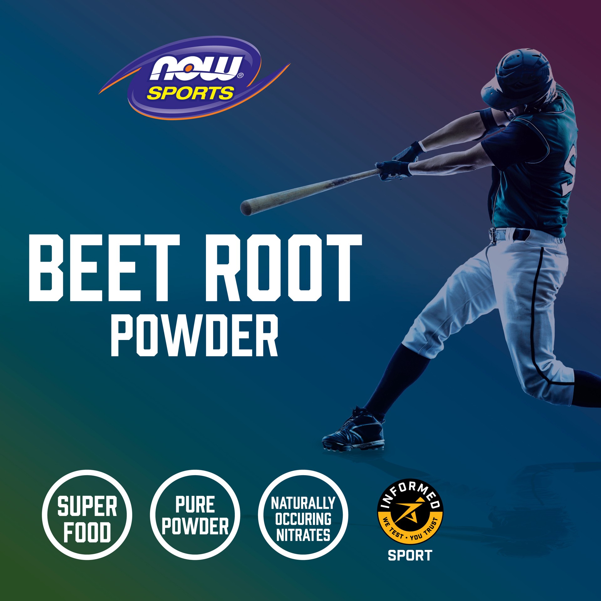 slide 2 of 5, NOW Sports Beet Root Powder - 12 oz., 12 oz