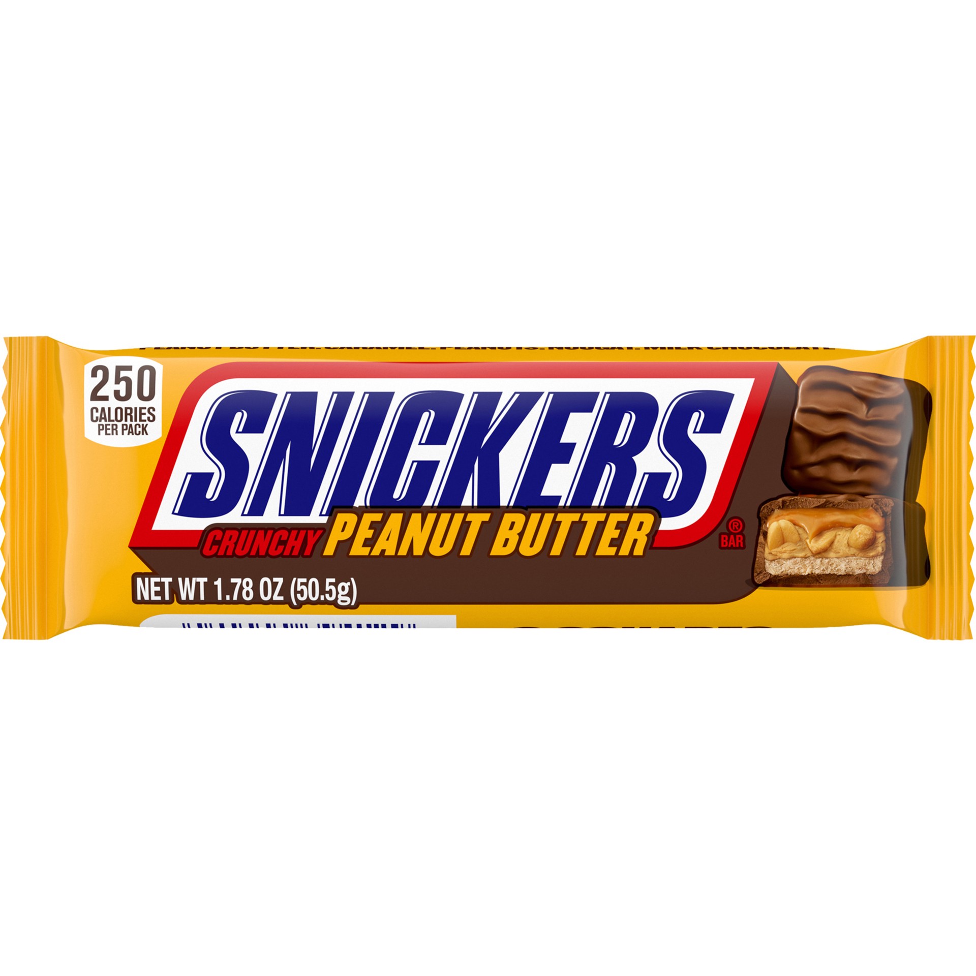 slide 1 of 6, SNICKERS Peanut Butter Squared Candy Chocolate Bar, Full Size, 1.78 oz, 1.78 oz