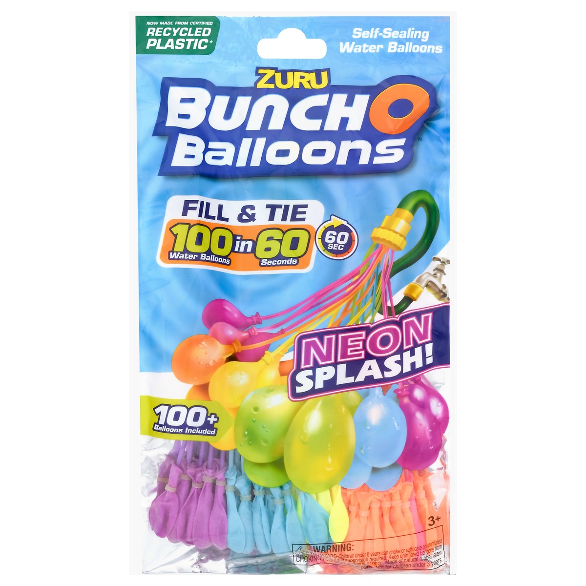 slide 9 of 9, ZURU Neon Colors BunchO Balloons 1 ea, 1 ct