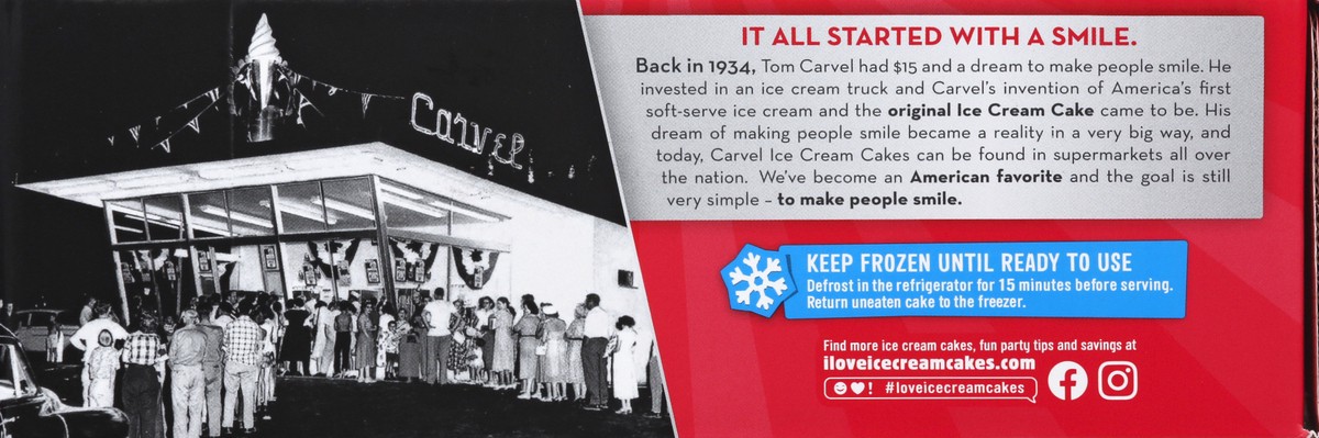 slide 4 of 9, Carvel Cookie Dough Ice Cream Cake 32 fl oz, 32 fl oz