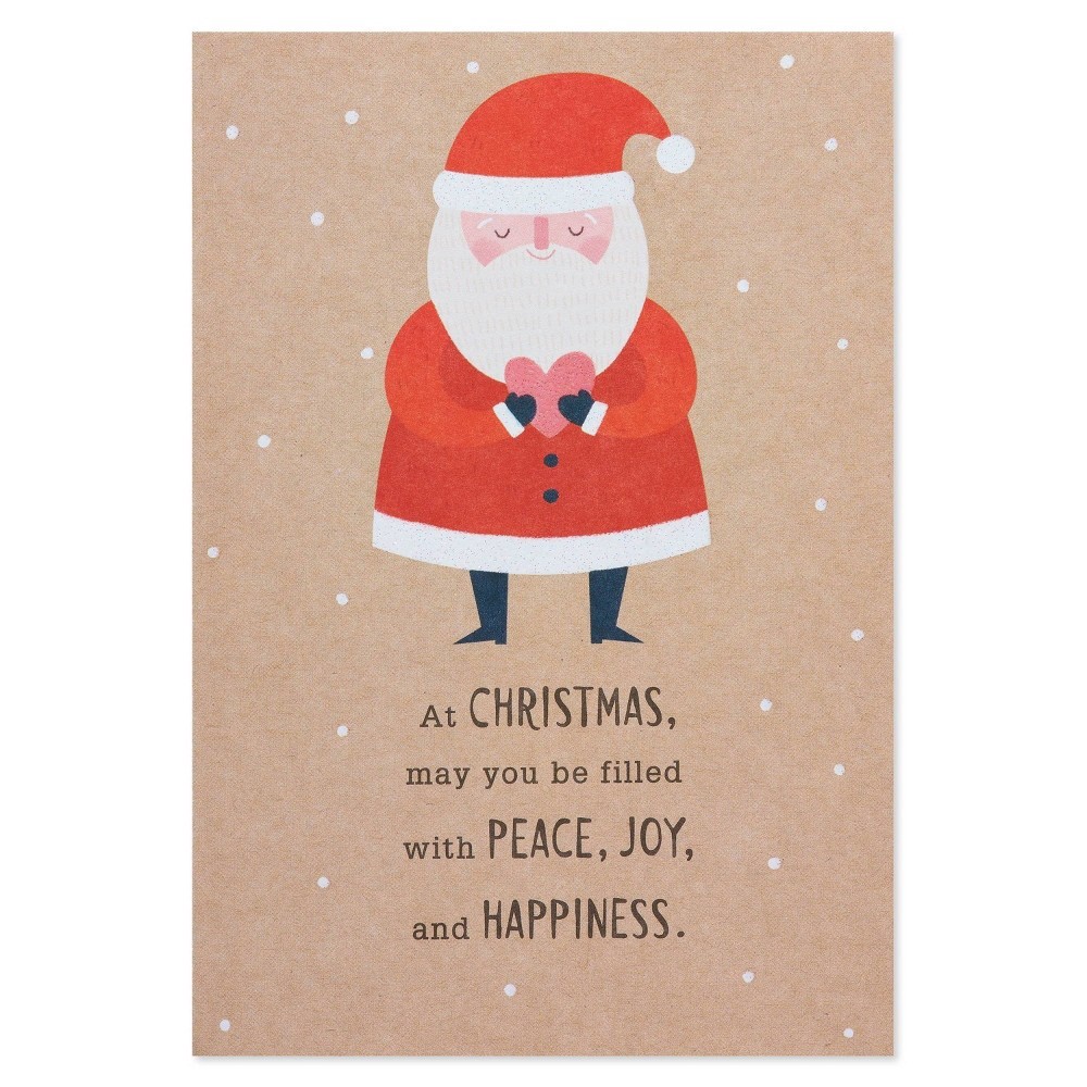 slide 3 of 5, American Greetings Christmas Card (Santa), 1 ct