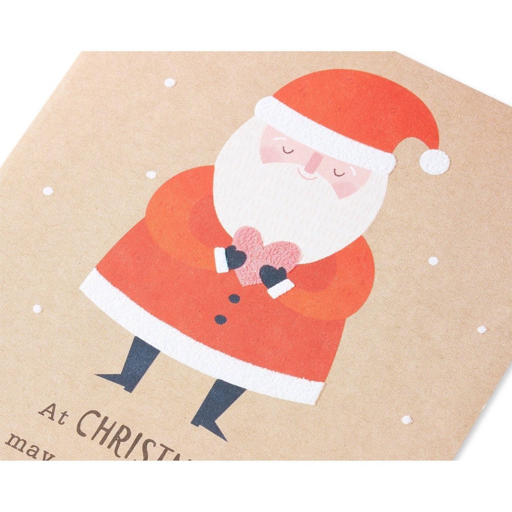 slide 4 of 5, American Greetings Christmas Card (Santa), 1 ct