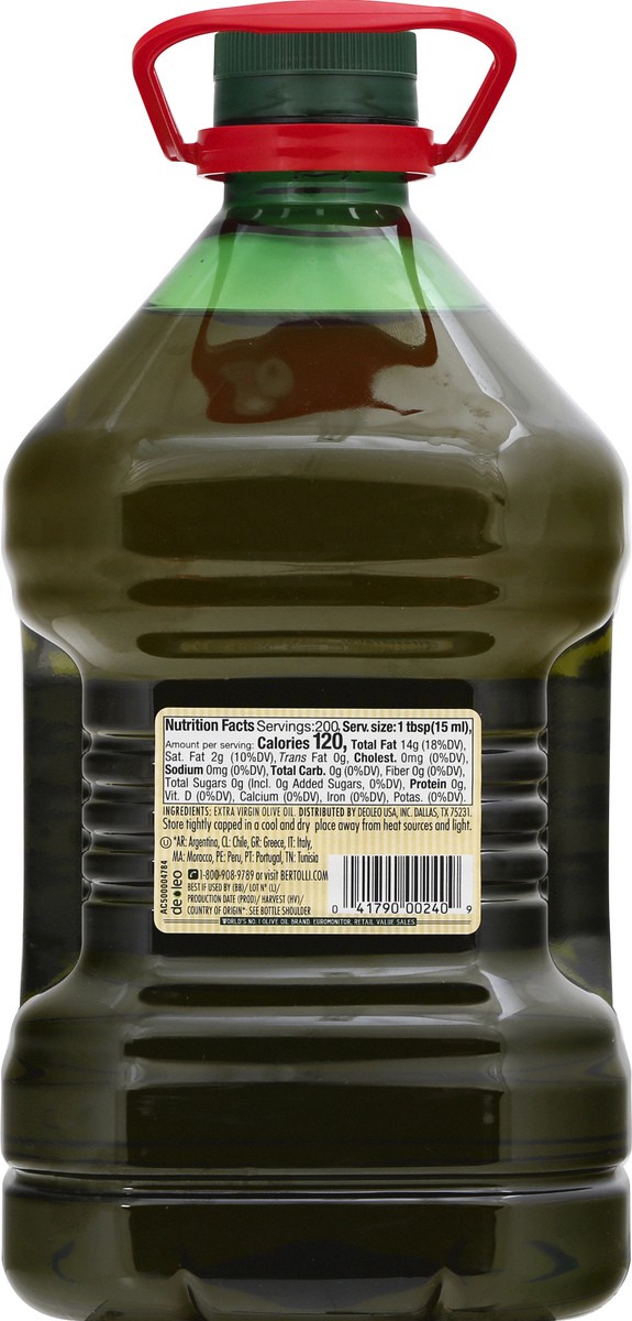 slide 7 of 13, Bertolli Extra Virgin Olive Oil 3 lt, 3 liter