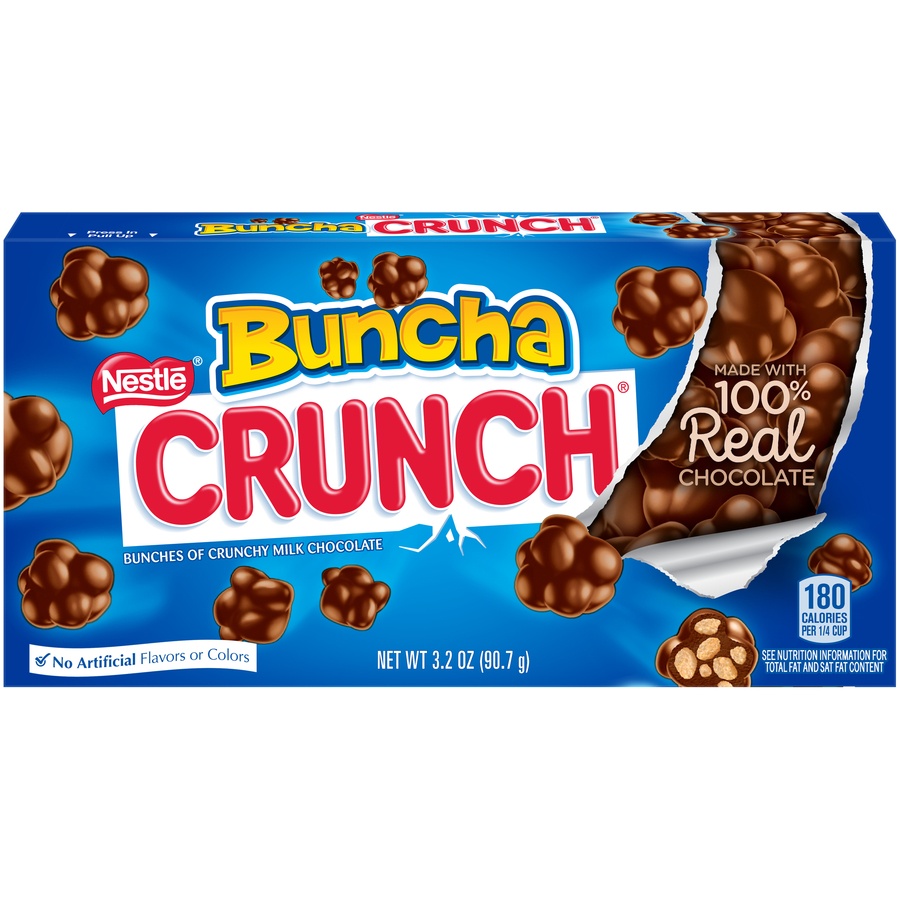 slide 1 of 1, Nestlé buncha crunch milk chocolate candy, 3.2 oz