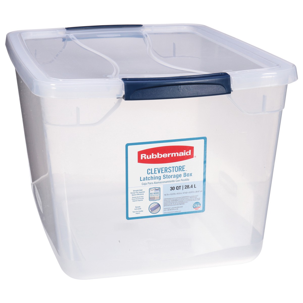 slide 7 of 11, Rubbermaid Cleverstore Latching Storage Box 1 ea, 1 ct