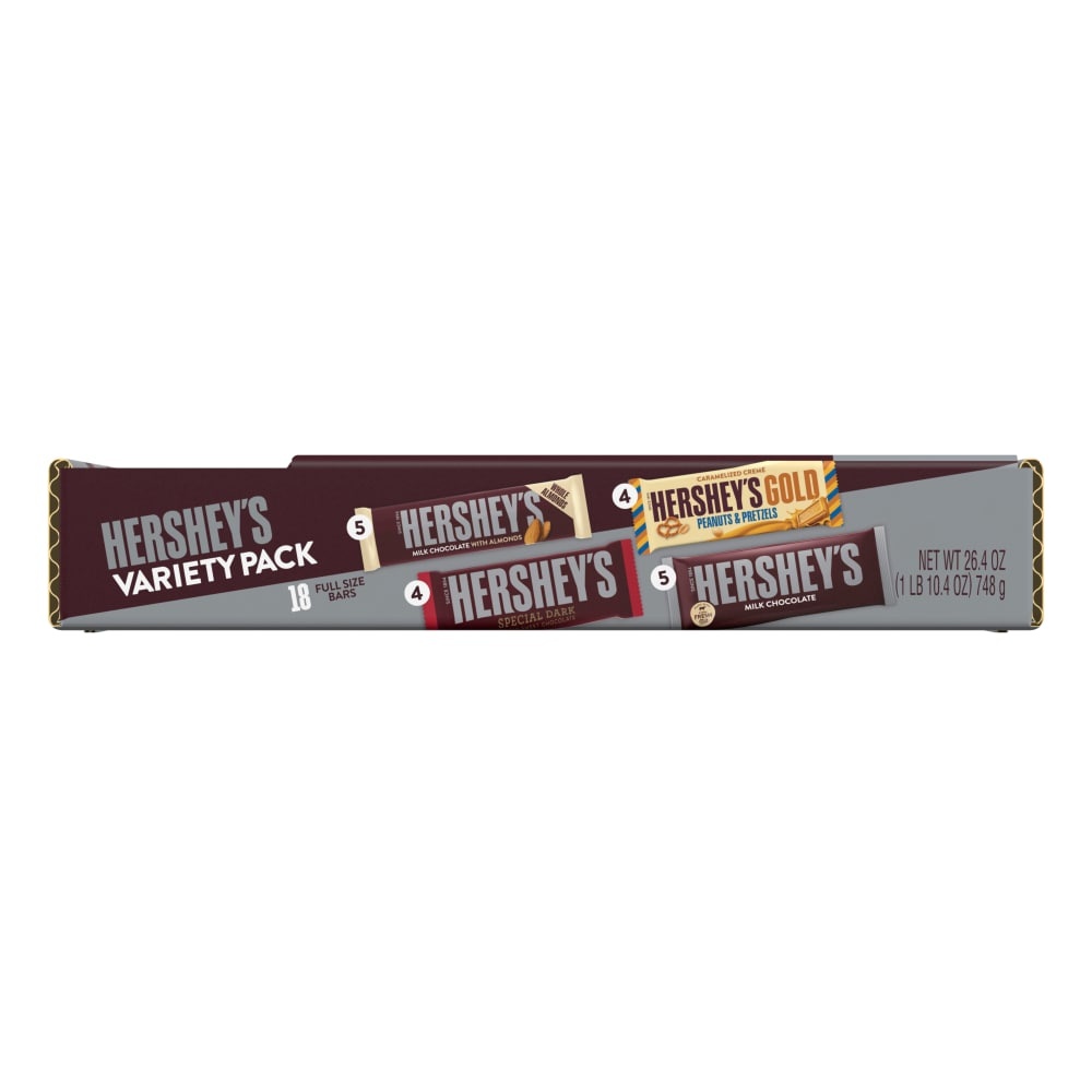 slide 1 of 1, Hershey's Assorted Chocolate Bars Variety Pack, 26.4 oz