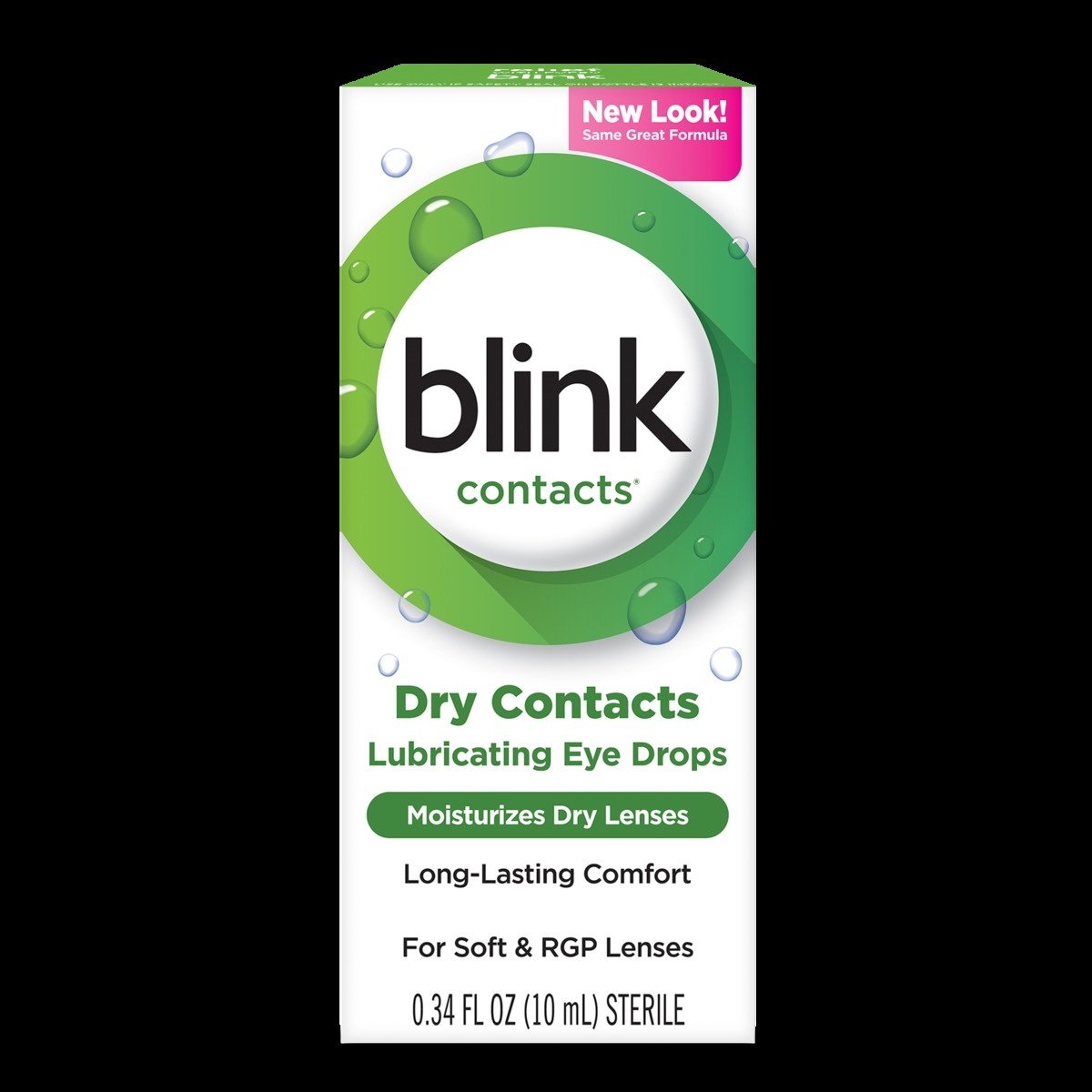 slide 1 of 3, Blink Contacts Lubricating Eye Drops, 0.33 fl oz