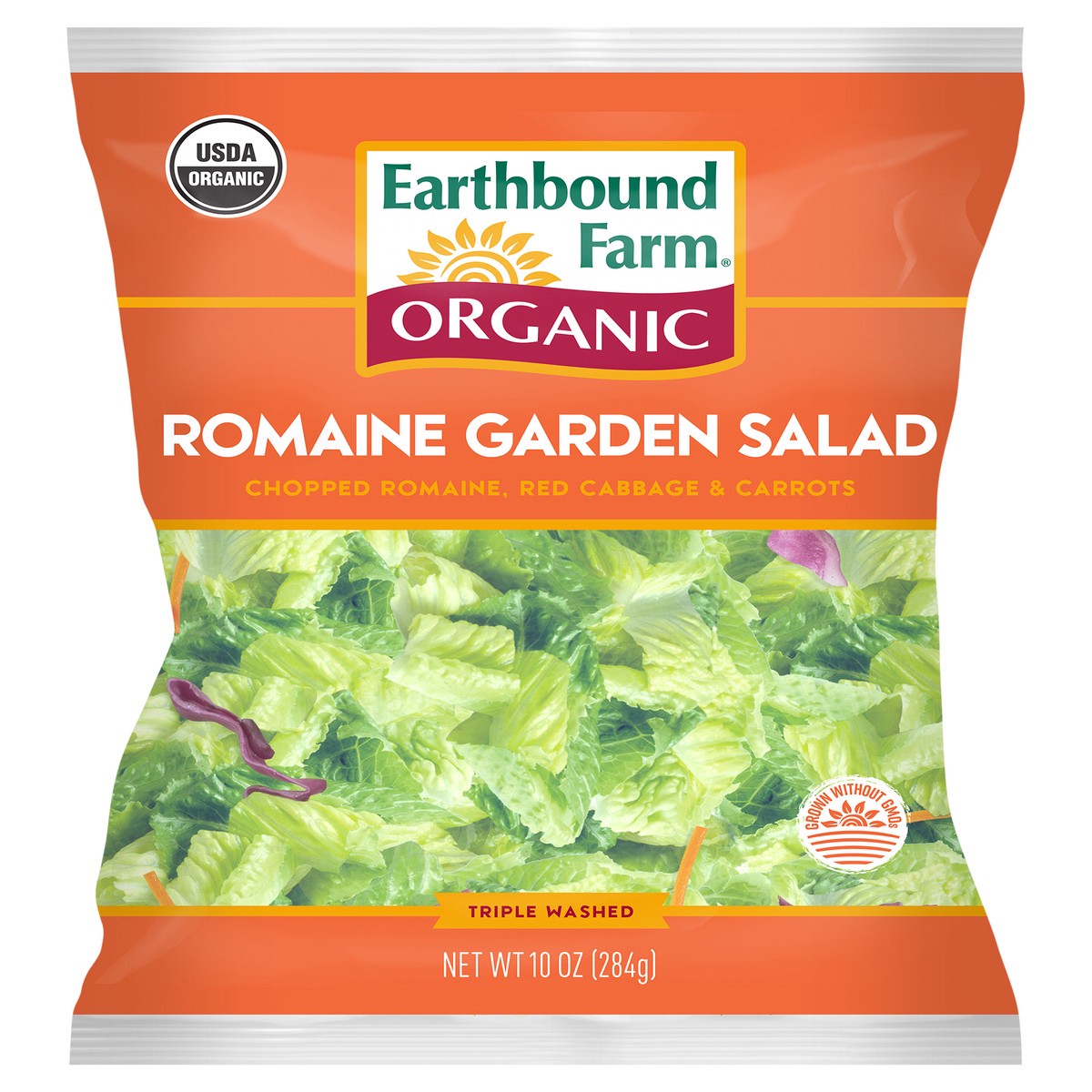 slide 1 of 7, Earthbound Farm Organic Romaine Garden Salad 10 oz, 10 oz