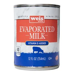 Weis Quality Evaporated Vitamin D Milk