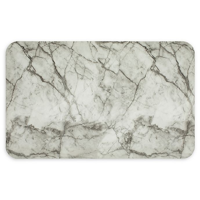 slide 1 of 4, Mohawk Home Marble Lux Ultra Cushion Kitchen Mat - Grey/White, 1 ct