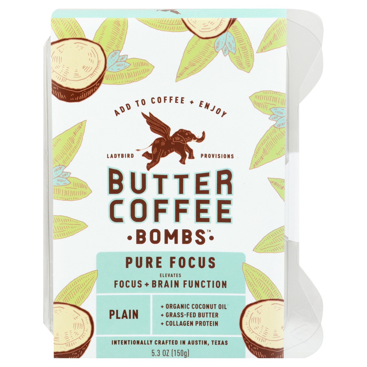 slide 1 of 13, Butter Coffee Bombs Pure Focus Coffee 5.3 oz, 6 ct