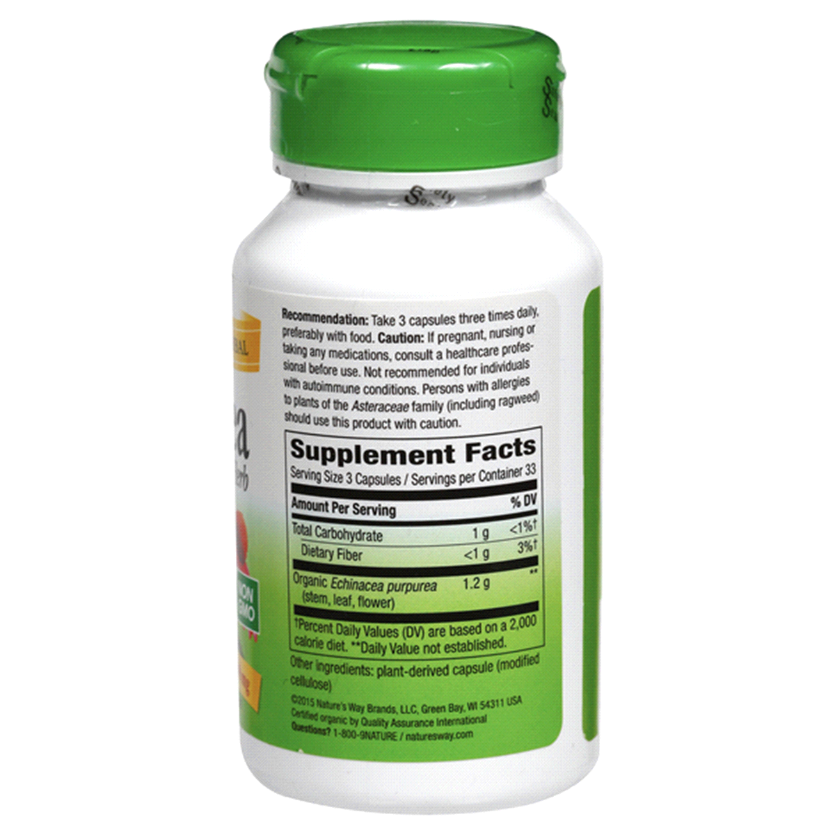 slide 3 of 3, Nature's Way Gotu Kola Herb, Longevity and Vitality*, 475 mg, 100 Capsules, 100 ct