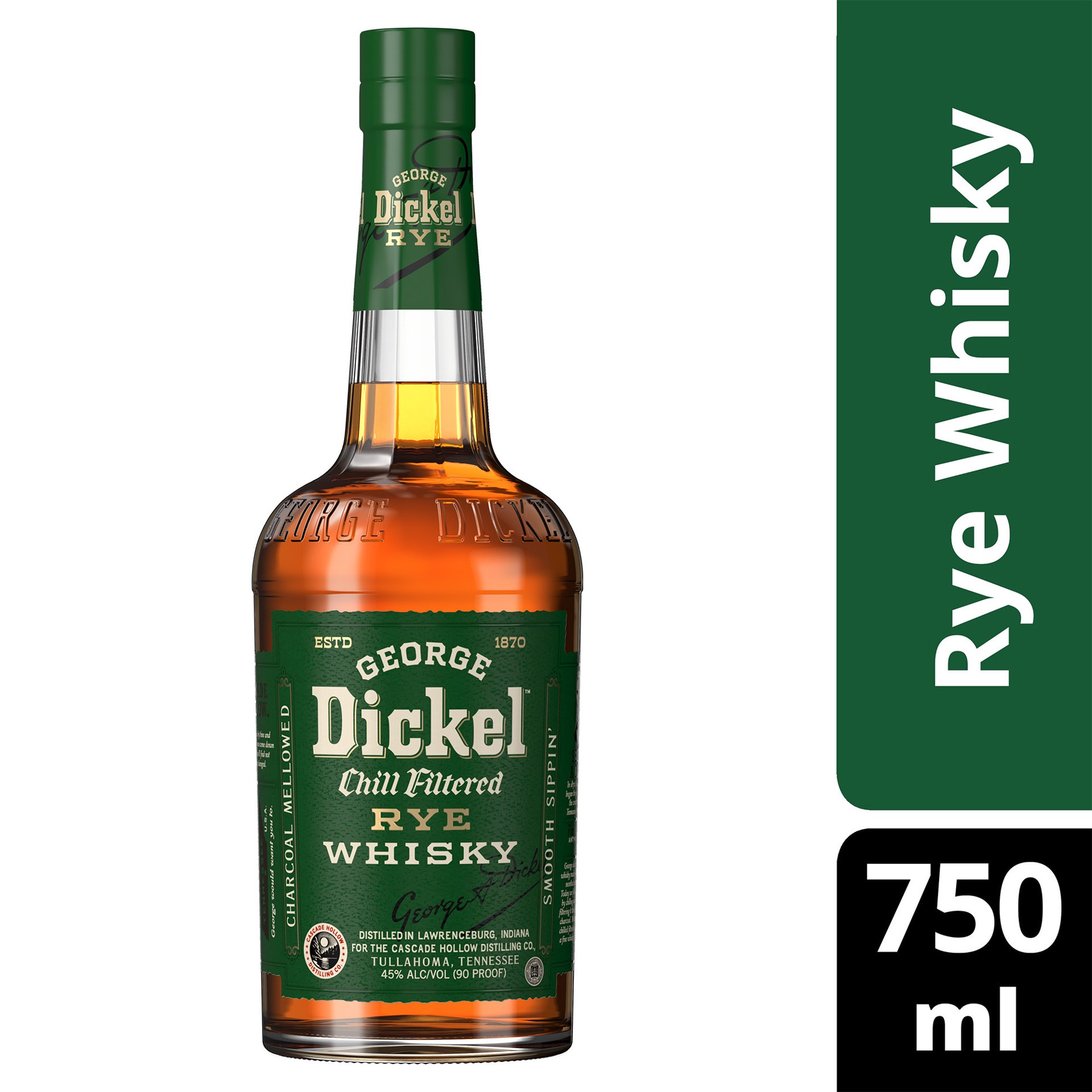 slide 2 of 4, George Dickel Rye Whisky, 750 mL, 750 ml