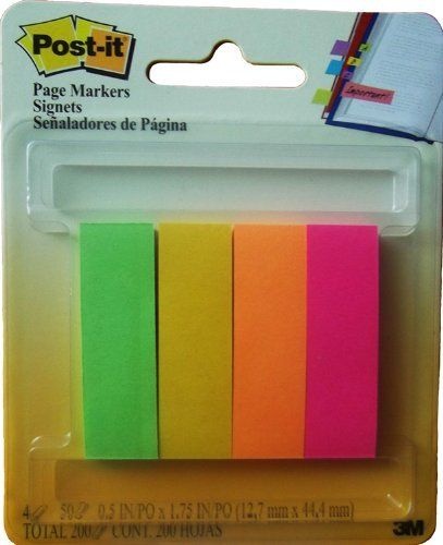 slide 1 of 1, Post-it Page Markers, 50 ct