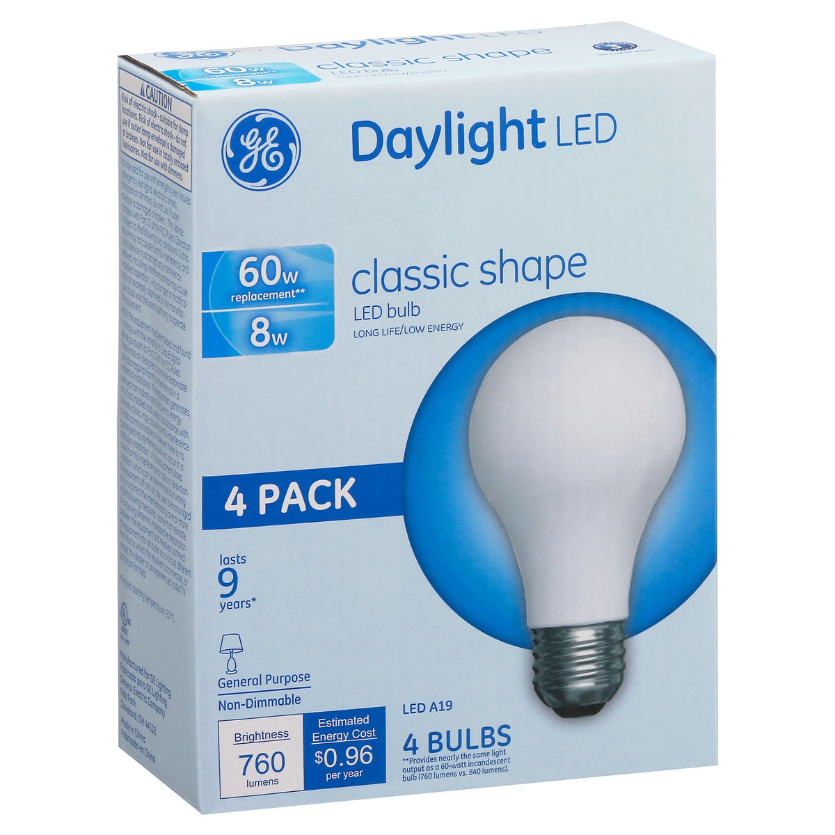 slide 12 of 12, GE LED 60-Watt Soft White Decorative Globe Clear Finish Light Bulb, 4 ct