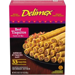 Delimex Beef Corn Taquitos Frozen Snacks