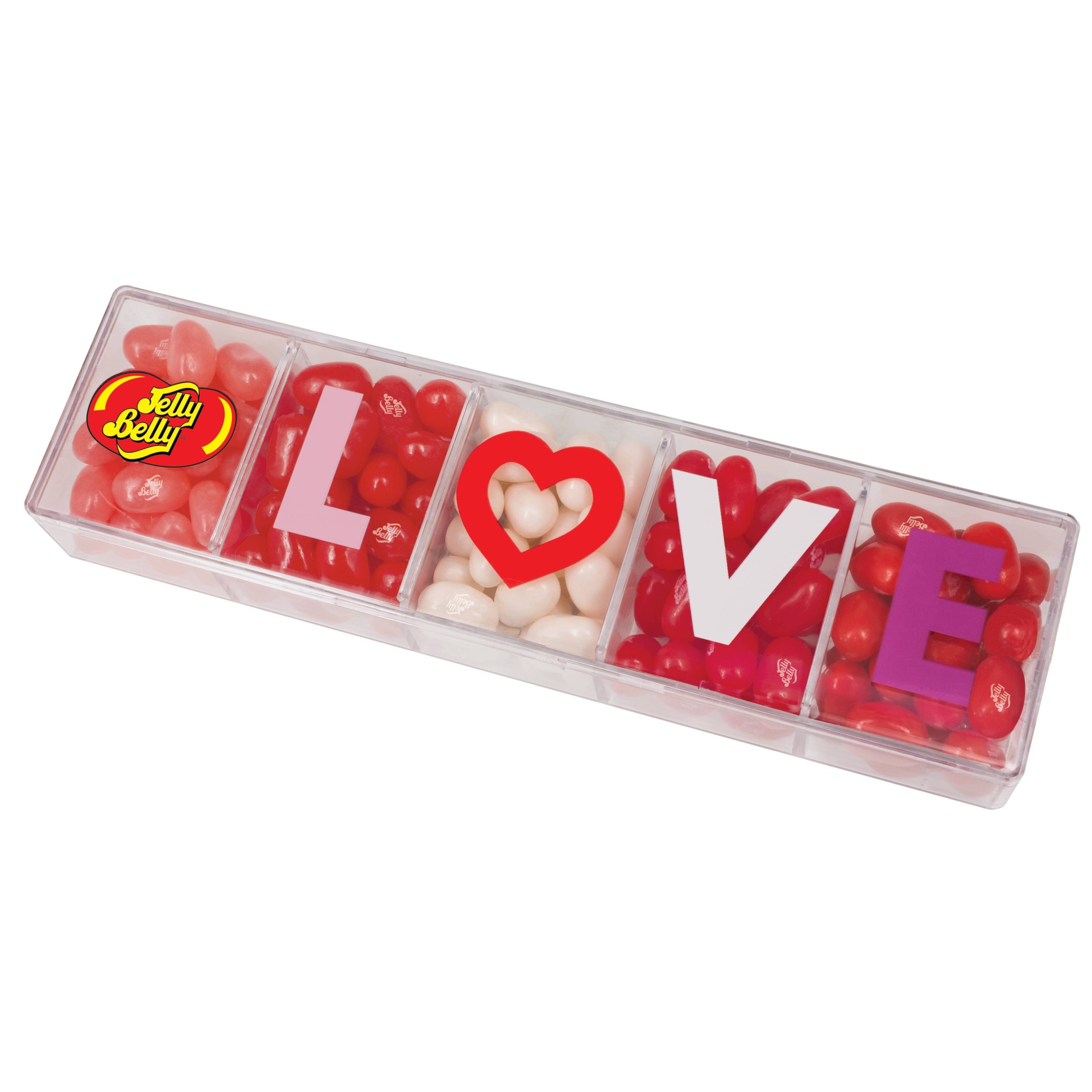 slide 1 of 1, Jelly Belly LOVE Beans, 4 oz Clear Gift Box, 4 oz