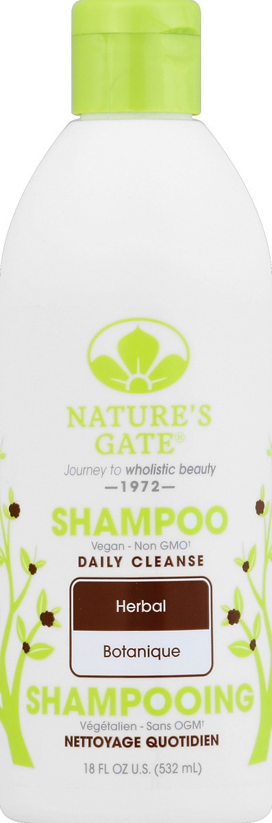 slide 2 of 2, Nature's Gate Daily Cleanse Herbal Botanique Shampoo, 18 fl oz