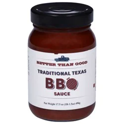 Better Than Good Mild Traditional Texas BBQ Sauce 17.5 oz