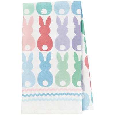 slide 1 of 1, Destination Holiday Pastel Bunny Backs Easter Kitchen Towel, 1 ct