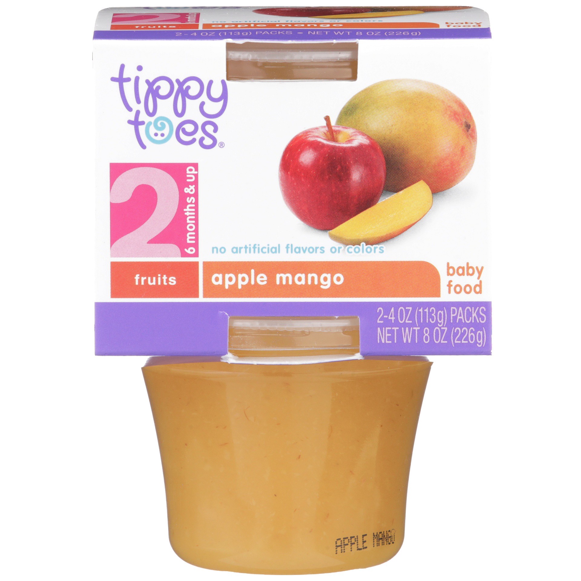 slide 1 of 6, Tippy Toes Apple Mango Baby Food, 8 oz