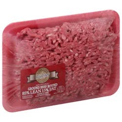 Harris Teeter Rancher 85% Lean/15% Fat Round Ground Beef 1 ea