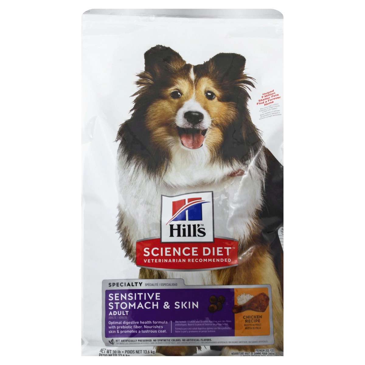 slide 7 of 9, Hill's Adult Specialty Sensitive Stomach & Skin Chicken & Barley Recipe Dog Food 30 lb, 30 lb