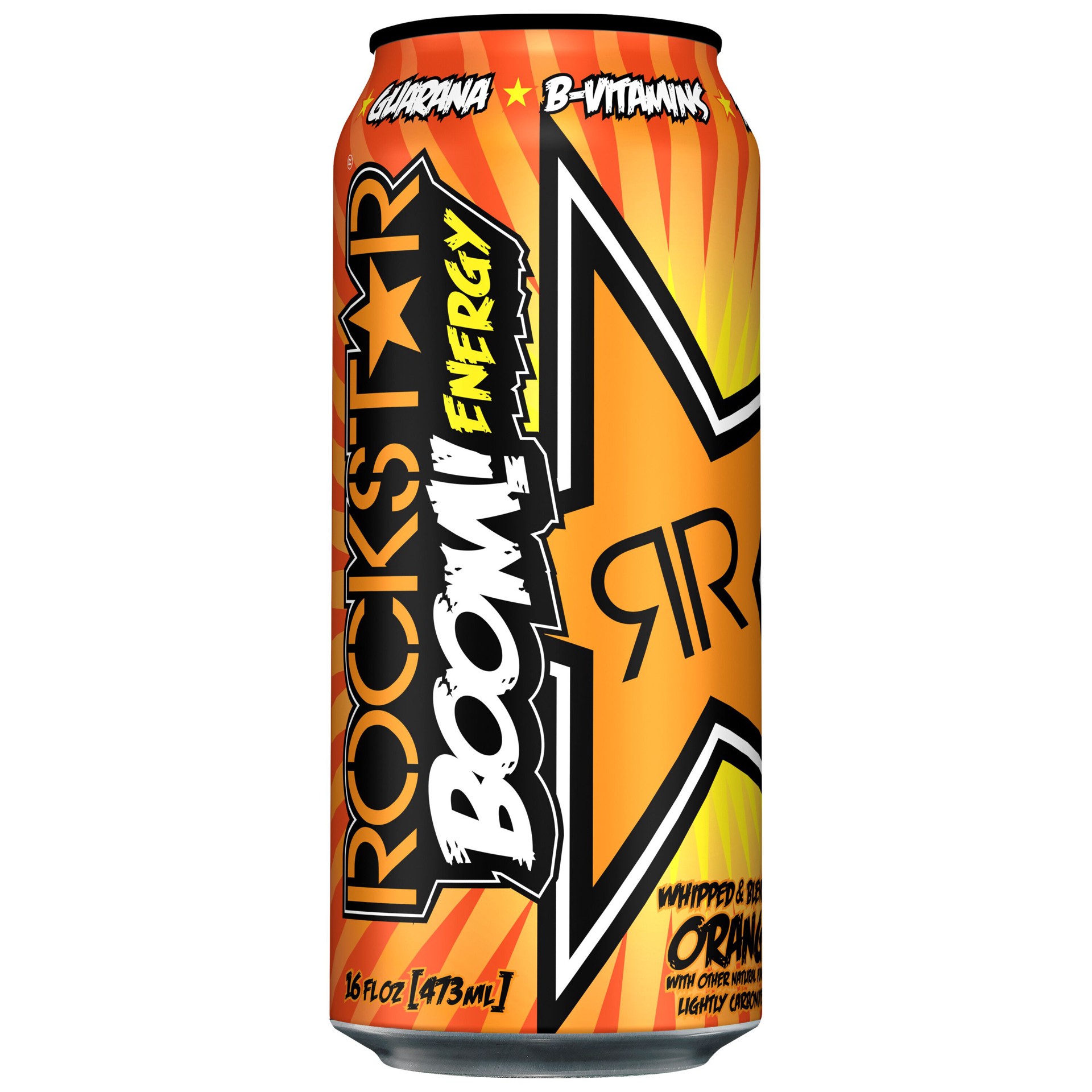 slide 1 of 4, Rockstar Boom Energy Drink Whipped Orange Flavored - 16 oz, 16 oz