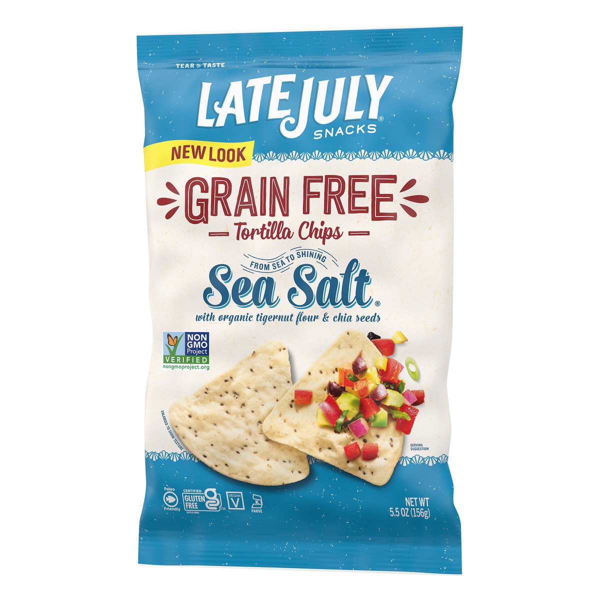 slide 2 of 13, Late July No Grain Sea Salt Chips - 5.5 Oz, 5.5 oz