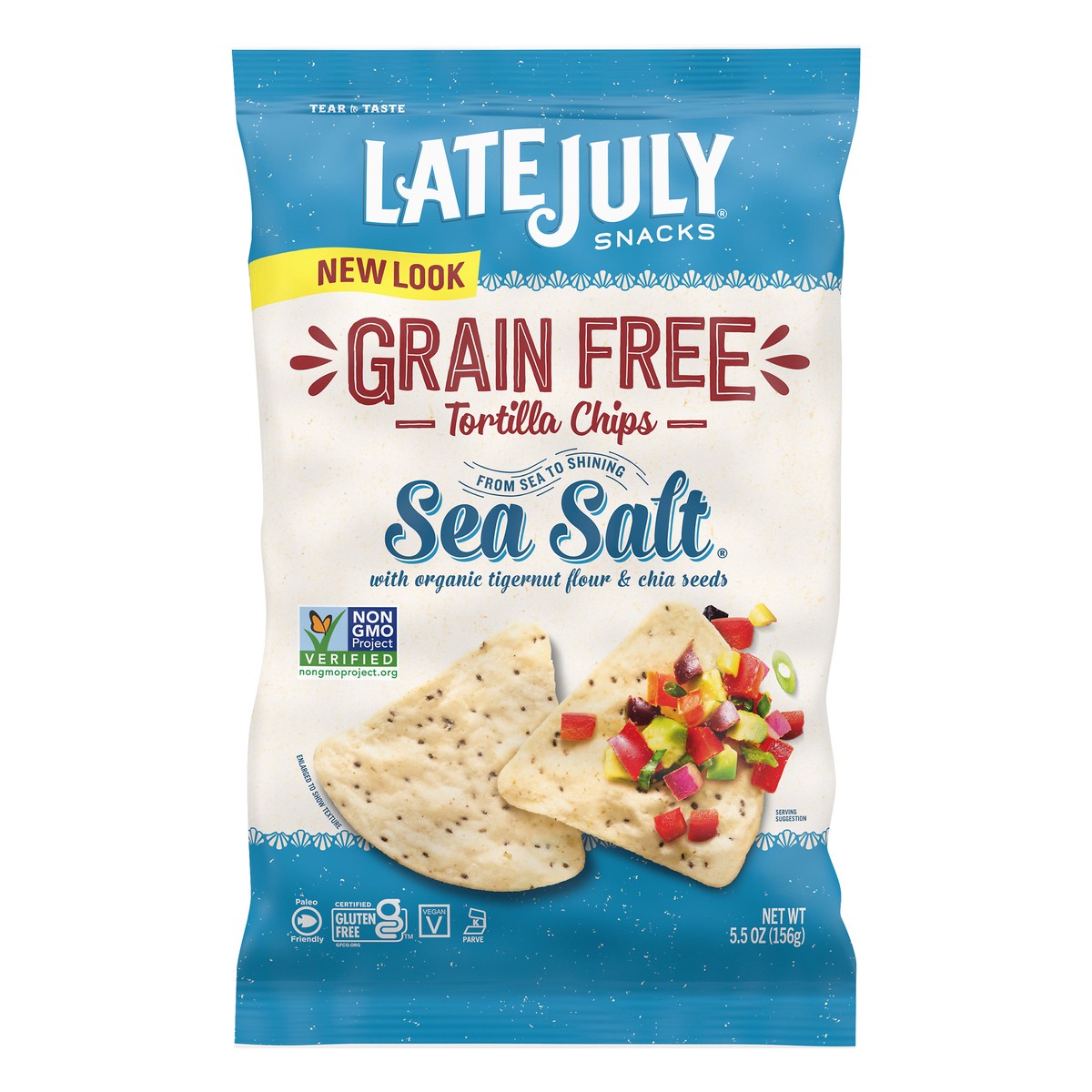 slide 12 of 13, Late July No Grain Sea Salt Chips - 5.5 Oz, 5.5 oz