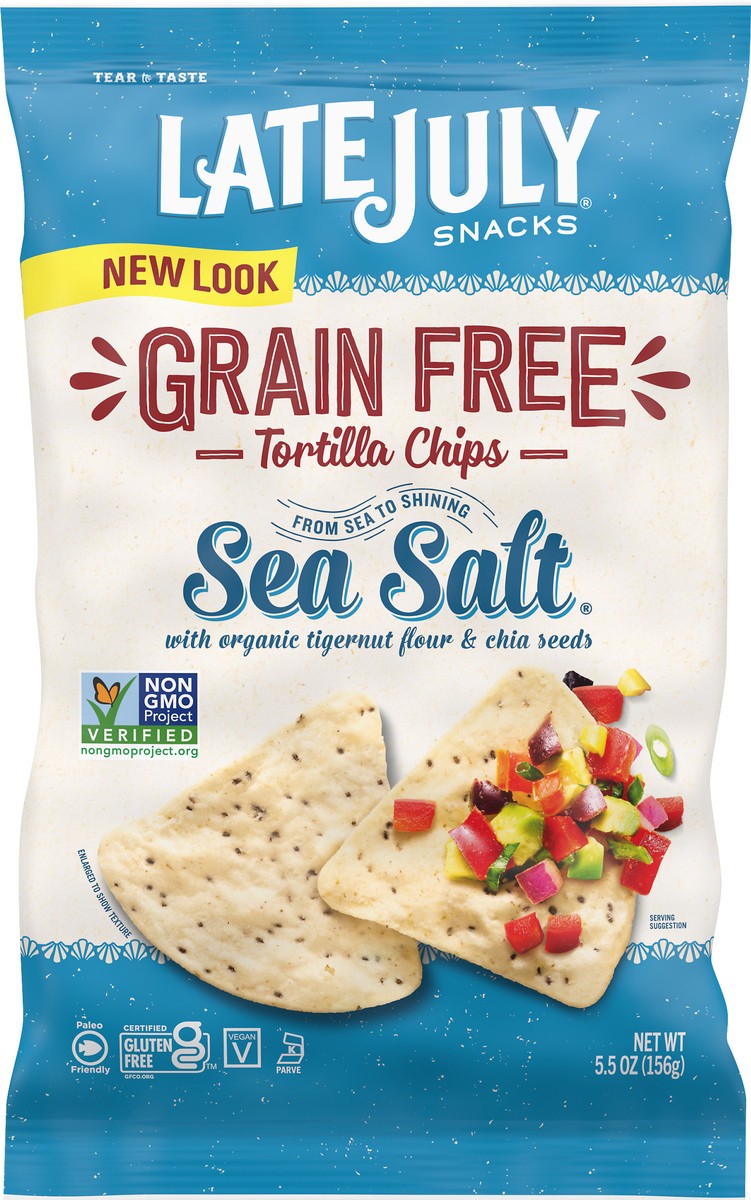 slide 7 of 13, Late July No Grain Sea Salt Chips - 5.5 Oz, 5.5 oz