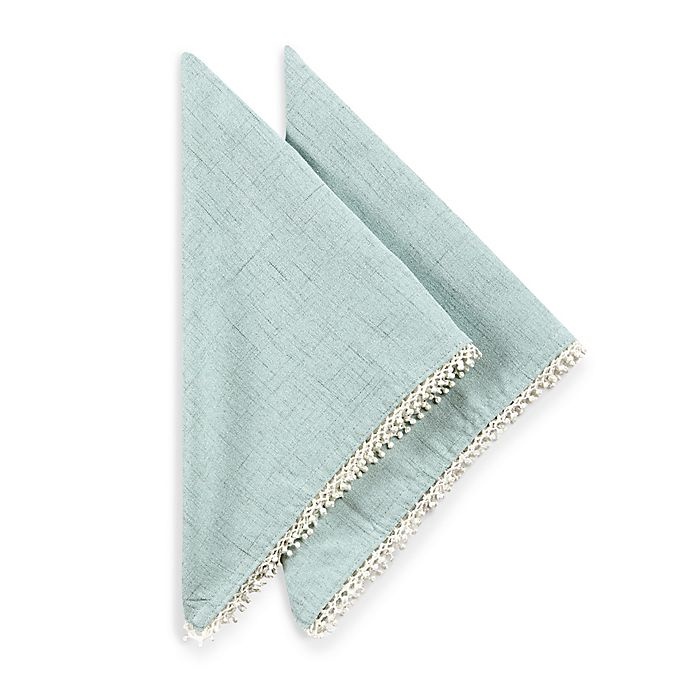 slide 1 of 1, Lenox French Perle Solid Napkins - Ice Blue, 2 ct