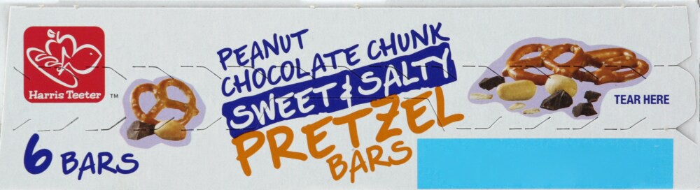 slide 5 of 6, Harris Teeter Peanut Chocolate Chunk Pretzel Bars, 6 ct