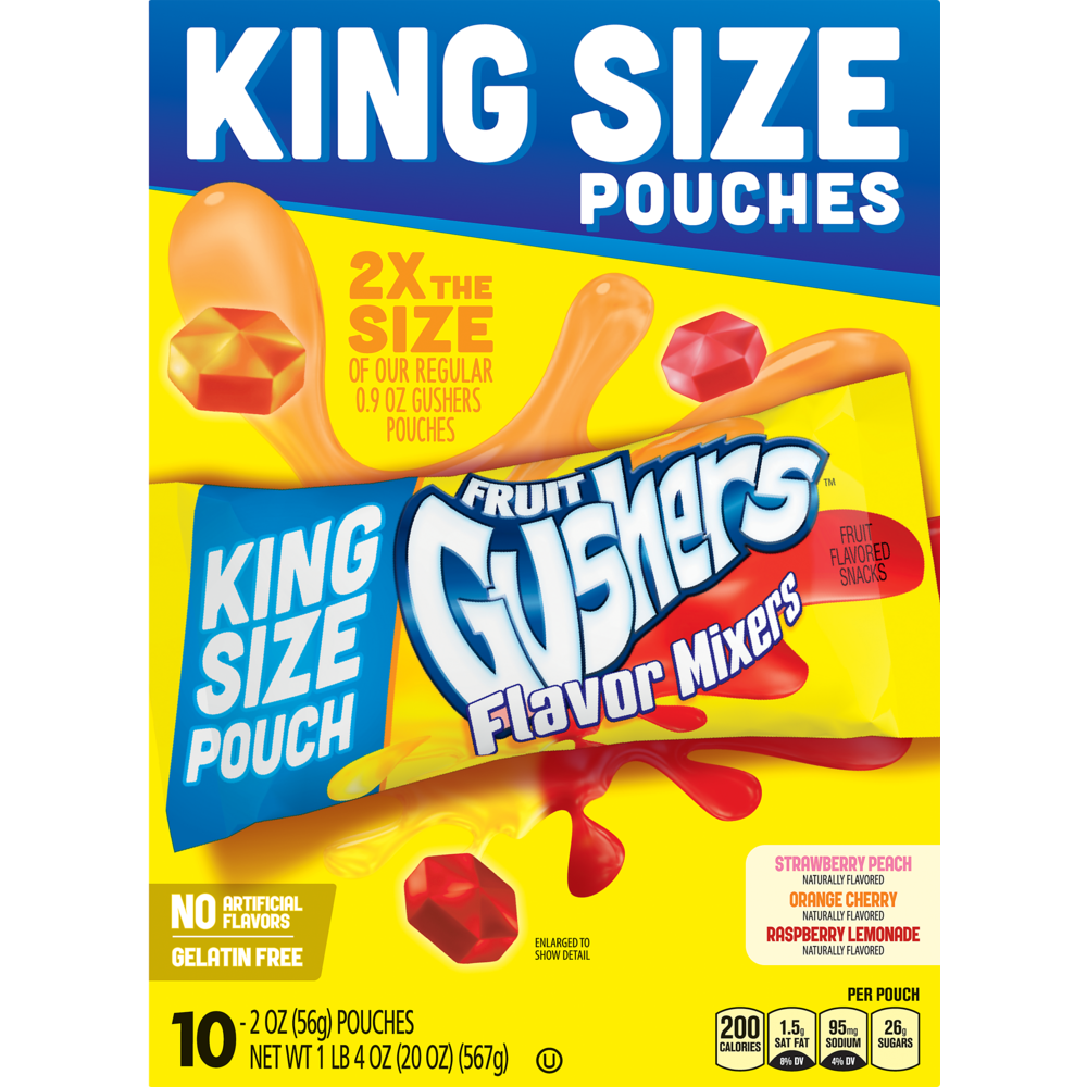 slide 1 of 1, Fruit Gushers Flavor Mixers Fruit Flavored Snacks, 10 ct; 2 oz