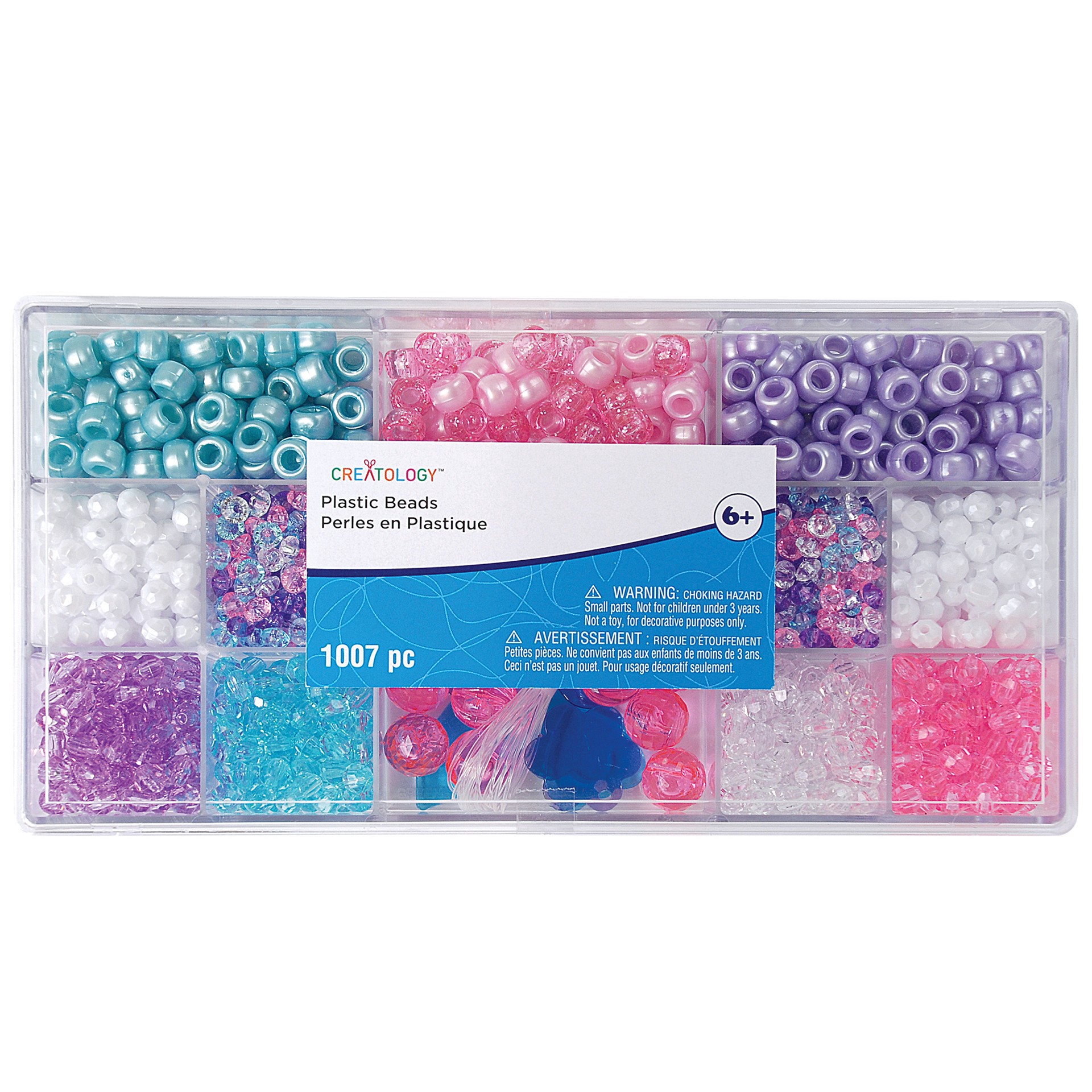 slide 3 of 4, Unicorn Colors Bead Box By Creatology, 1007 ct