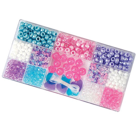 slide 1 of 4, Unicorn Colors Bead Box By Creatology, 1007 ct